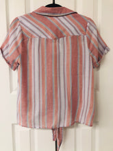 Load image into Gallery viewer, Steal The Show Striped Front Tie Top