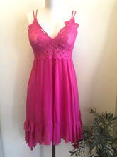 Load image into Gallery viewer, Sweet Caroline Hot Pink Mini Dress (Medium Only)
