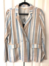 Load image into Gallery viewer, Breezy Beach Days Striped Lightweight Blazer