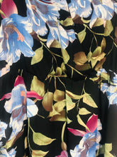 Load image into Gallery viewer, Tropical Daydream Black Floral Print Maxi Dress