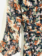 Load image into Gallery viewer, Bountiful Bordeaux Floral Midi Dress