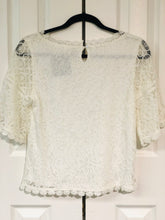 Load image into Gallery viewer, Graced With Lace Short Sleeve Blouse