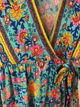 Load image into Gallery viewer, In The Moment Bright Floral Wrap Maxi Dress