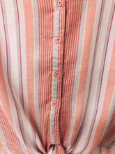 Load image into Gallery viewer, Steal The Show Striped Front Tie Top