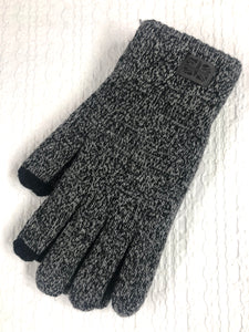 Men’s Frontier Gloves Heather Grey + Black