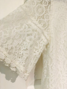 Graced With Lace Short Sleeve Blouse