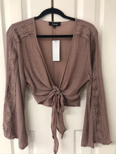 Load image into Gallery viewer, Wrapped In Love Dusty Mauve Bell Sleeve Wrap
