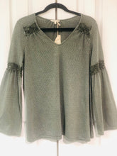 Load image into Gallery viewer, Touch Of Lace Bell Sleeve Top
