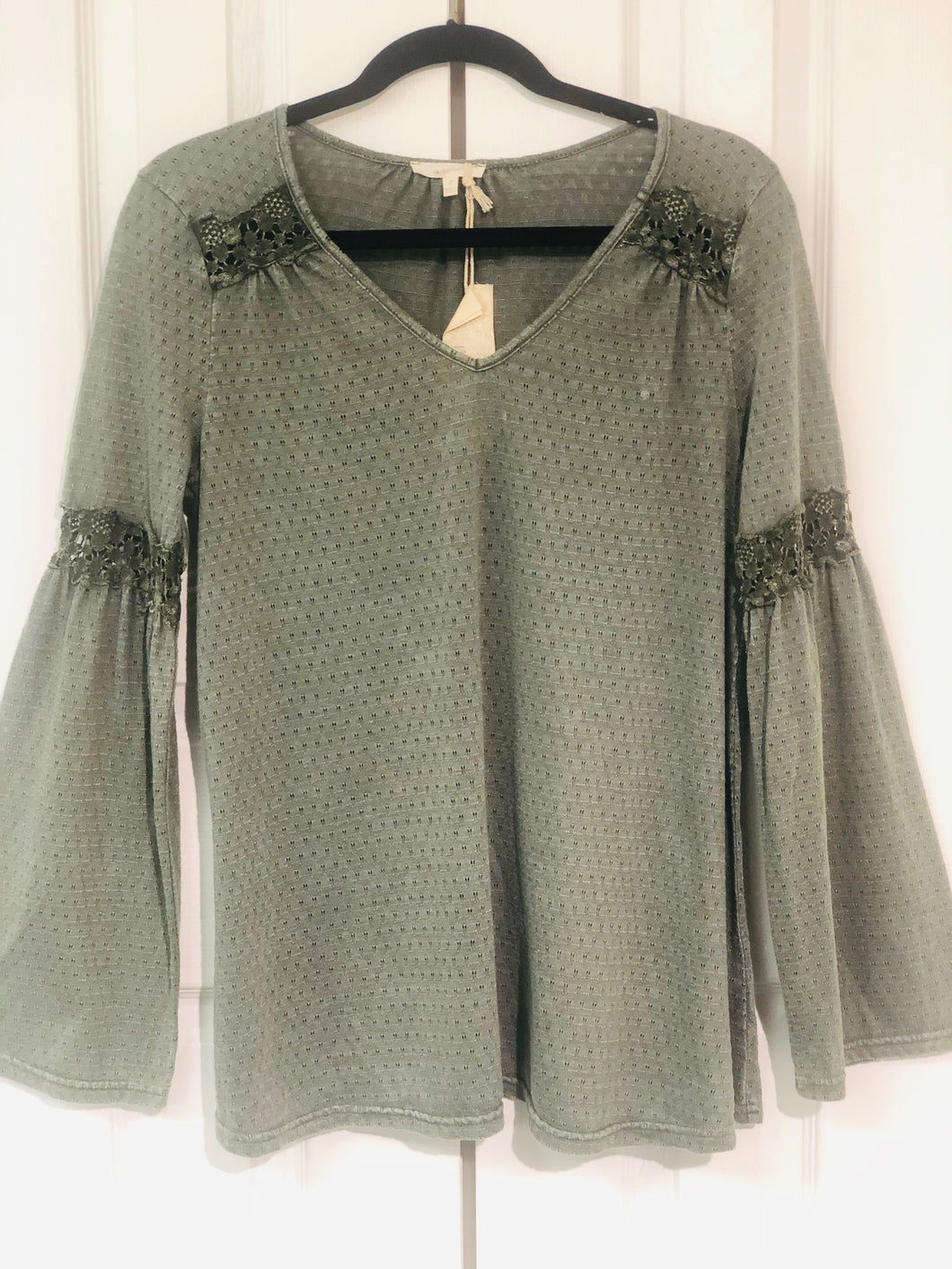 Touch Of Lace Bell Sleeve Top