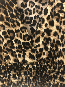 Cheetah Chic Cropped Long Sleeve Top