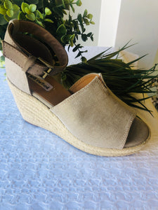 Leif Espadrille Platform Wedge Taupe