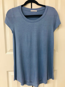 Simply Simple Basic Solid Tee Indigo Blue