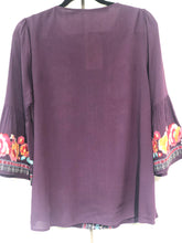 Load image into Gallery viewer, Purple Haze Embroidered Top
