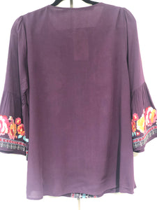 Purple Haze Embroidered Top