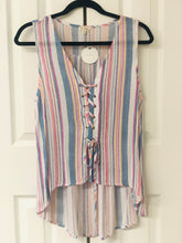 Load image into Gallery viewer, Bright Stripes Sleeveless Striped Top
