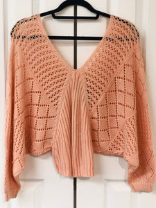 Sugared Rosette Cropped Sweater