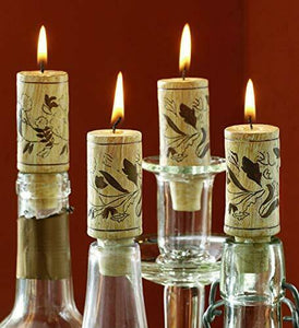 Warm Your Home Wine Cork Candles Set Of Four