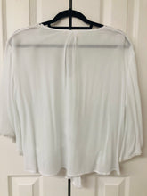 Load image into Gallery viewer, Willow White Front Tie Top
