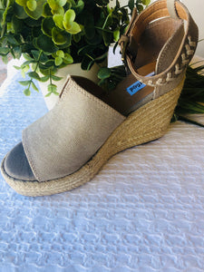 Leif Espadrille Platform Wedge Taupe