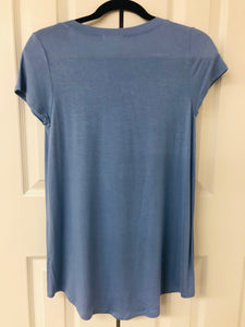 Simply Simple Basic Solid Tee Indigo Blue