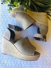 Load image into Gallery viewer, Leif Espadrille Platform Wedge Taupe
