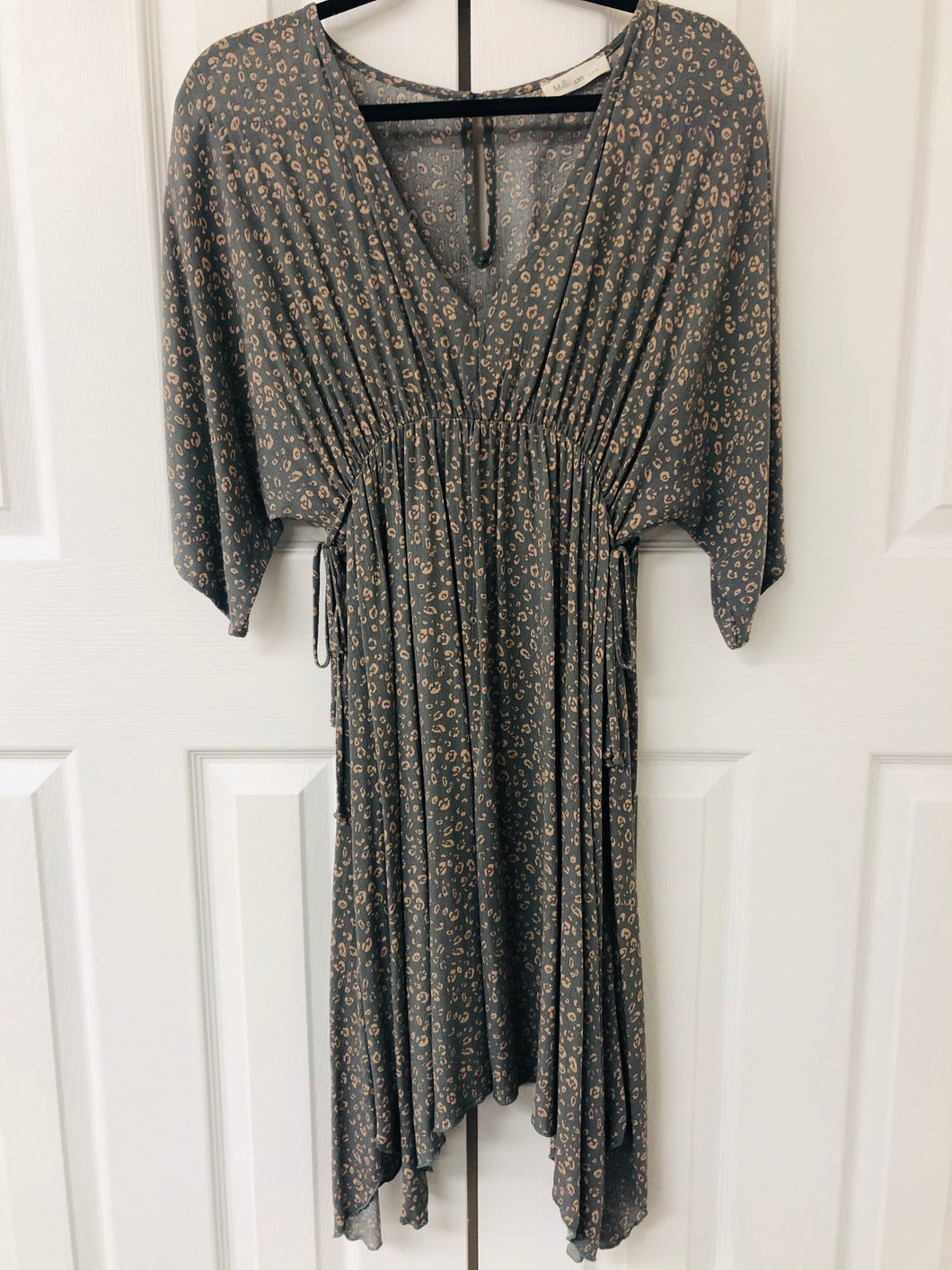 Sadie Sage + Cheetah Print Handkerchief Dress