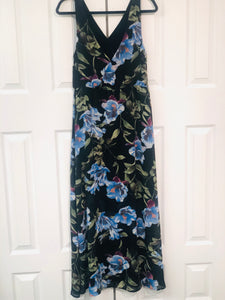 Tropical Daydream Black Floral Print Maxi Dress