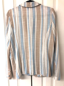 Breezy Beach Days Striped Lightweight Blazer